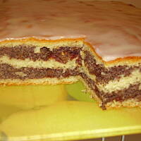 Placek makowy krucho-drożdżowy