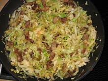 Fot. Malena, Makaron z kapusta i miesem mielonym