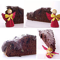 Czekoladowe ciasto świąteczne