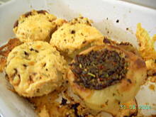 Fot. osulka, Ziemniaczki nadziewane pieczarkami zapiekane