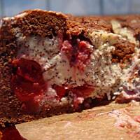 Serniko-makowiec z wisniami