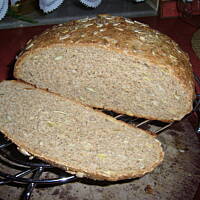 Chleb razowy  z ziarnami   Krysiowo-Bodkowy