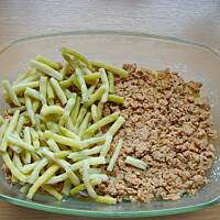 Zapiekanka ziemniaczana z mięsem mielonym i fasolą