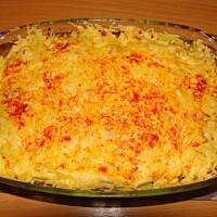 Zapiekanka ziemniaczana z mięsem mielonym i fasolą