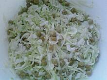 Fot. Kasia_W, sałatka z porem i groszkiem