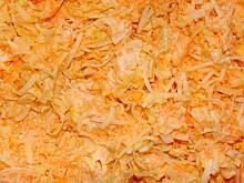 Fot. Ana81, Surówka z pora marchewki i jabłka