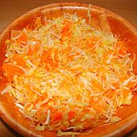 Surówka z pora marchewki i jabłka