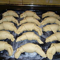 Rogaliki krucho-drożdżowe