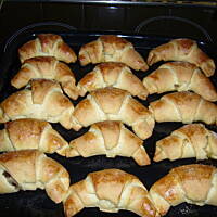 Rogaliki krucho-drożdżowe