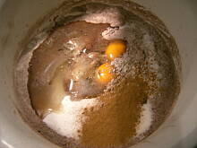 Fot. Glumanda, Strucla czekoladowa z nadzieniem kokosowym