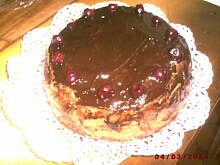 Fot. nutella, Tort bezowy- kawowy