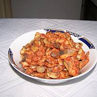 Śledzie z pieczarkami