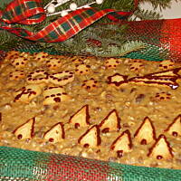 Mazurek Babuni - kajmakowo-orzechowy