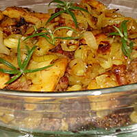 Wątróbka z jabłkami