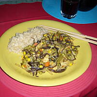 Danie po chińsku z piersią drobiową