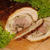 Rolada z boczku faszerowana grzybami