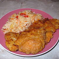 Schabowe w ketchupowej panierce