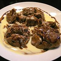 Czekoladowe buchty-kluski na parze