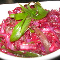 Salatka obiadowa z buraczkow i czerwonej kapusty