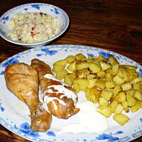 sos czosnkowy z serem