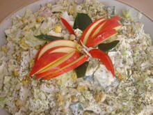 Fot. czekoladka145, Sałatka z kapustą pekińską  fetą i papryką