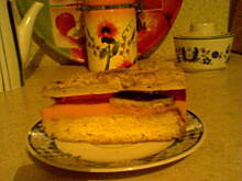 Fot. Ania z Zielonego Wzgórza, Tort jogurtowy truskawkowo-cappuccino