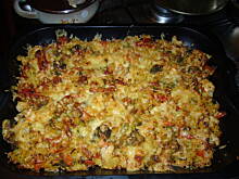 Fot. Halaa, Zapiekanka z makaronem i warzywami