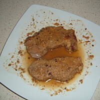 Duszona pieczeń marynowana w musztardzie