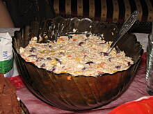 Fot. Majka2, Sałatka ryżowa z kiełkami i kurczakiem