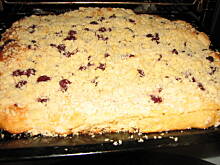 Fot. Majka2, Placek drożdżowy z wiśniami i kruszonką