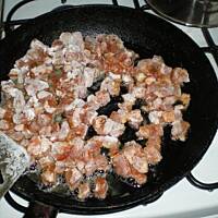 Grzybowo-mięsno -pyzowy frykas wg hrabiego X