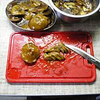 Grzybowo-mięsno -pyzowy frykas wg hrabiego X