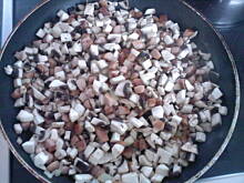 Fot. majka22, pieczarki z makaronem i serem pycha