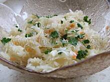 Fot. grazka13, Surówka z kiszonej kapusty i cebuli