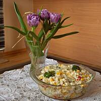 Ryż z serem i warzywami