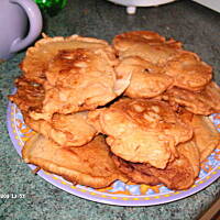 Placki serowe z parówkami