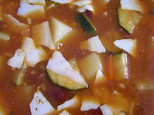 Fot. Bianuś, Zupa z czerwonej fasoli z cukinią