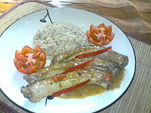 Fot. annajaku, zeberka w sosie cebulowo paprykowym