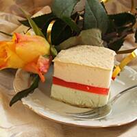 Ptasie mleczko zamknięte w waflu