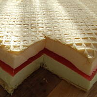 Ptasie mleczko zamknięte w waflu