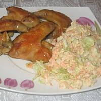 Skrzydełka w imbirowo-miodowej glazurce