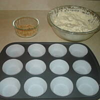 babeczki serowe z polewa jagodowa