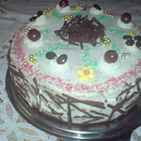 tort kawowo - wisniowy