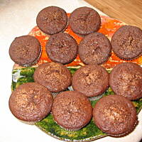 Czekoladowo siakieś muffinki bez jajek