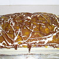 Ciasto z serem i brzoskwiniami