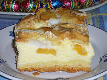 Fot. niebieska-różyczka, Sernik  z brzoskwiniami wg  Różyczki