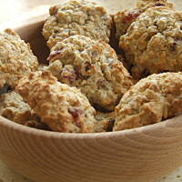 Ciastka owsiane z bakaliami