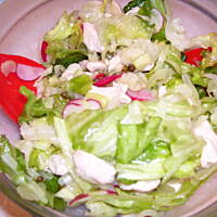 Sałata lodowa z pieprzem- sałatka