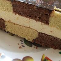 Szachownica z kremem budyniowym