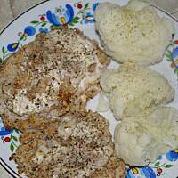 Ryba w fetowo- orzechowej skorupce